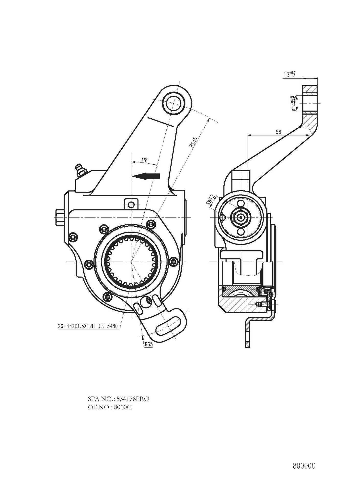Reglaj parghie, sistem franare FO 4178 PRO FOMAR Friction